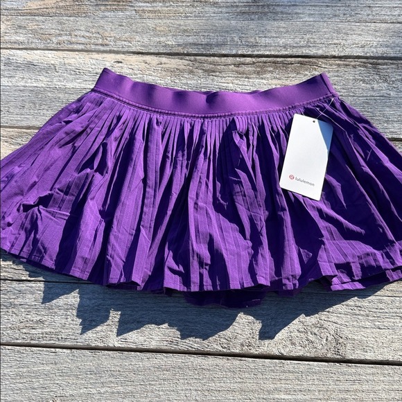 lululemon athletica Dresses & Skirts - Lululemon Varsity High-Rise Pleated Tennis Skirt College Purple size 10 NWT
